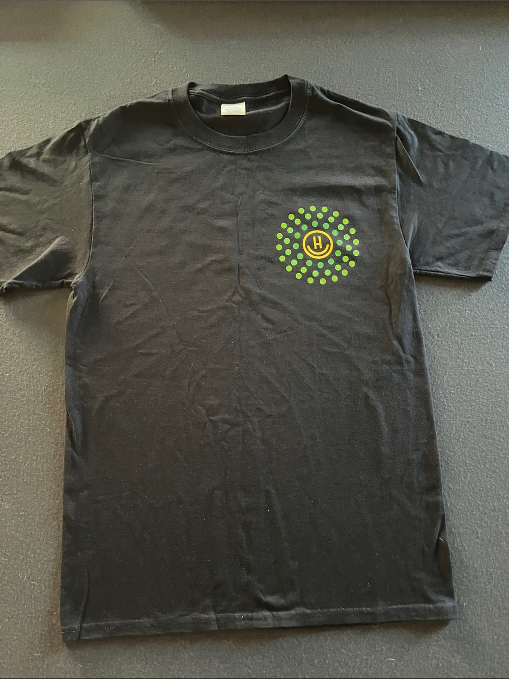 Men’s Black”Cultivate Together”  T‑Shirt with Green Dot Logo